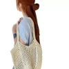 New handcrafted woven tote hollowed-out vacation straw weaving seaside and beach casual single-shoulder bag with large capacity and laid-back style Application Scenario